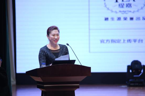 吉林动画学院副校长刘欣女士代表东道主致欢迎辞